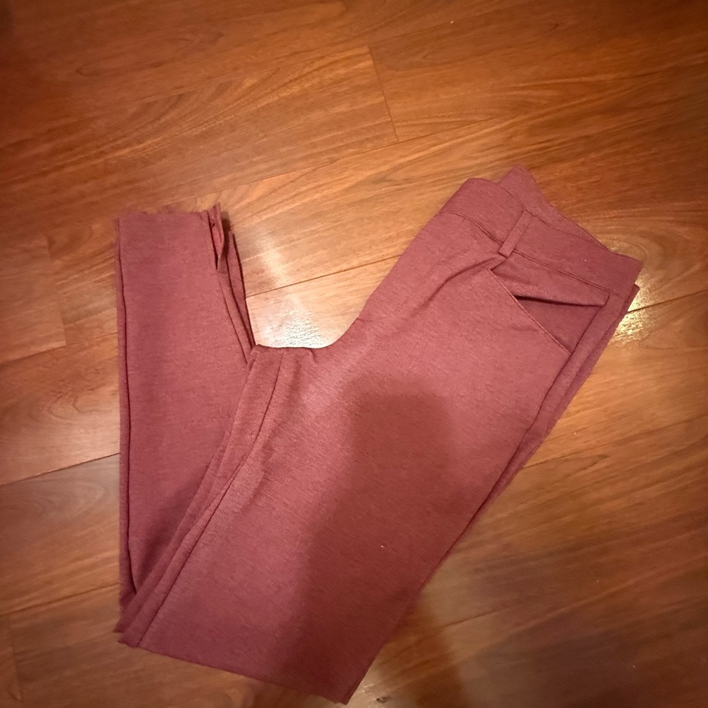 Grace and Lace Work Pant 10/12 Skinny Maroon Pants